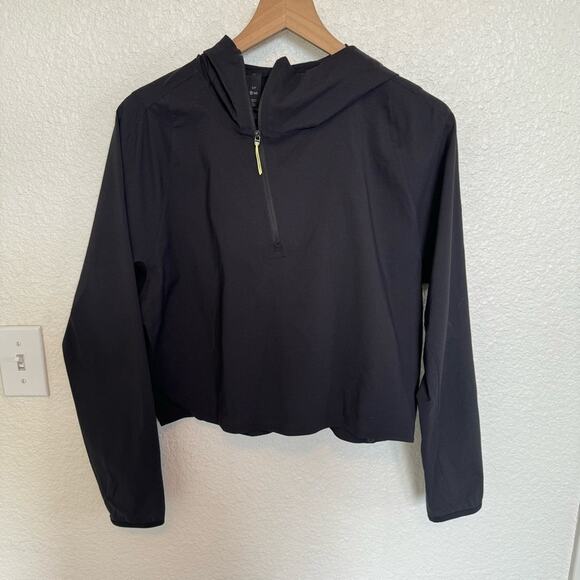 Lululemon Women's Small Lab Revera 1/2 Zip Black Jacket Workout Comfortable - Picture 1 of 9